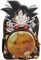 Bioworld Dragon Ball Z Anime Die Cut 3D Goku Character Kids Backpack